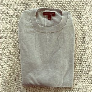 Banana republic silk cashmere sweater, grey, M